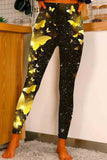 Butterfly Sequin Printed  High Stretch Leggings