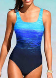 Colorful Print Strap Casual One-piece Swimsuits