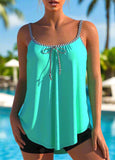 Bowknot Spaghetti  Tummy Tankini  Top