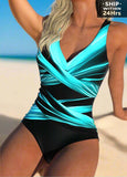 Criss Cross Ombre  One Piece Swimwear