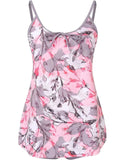 Tummy Coverage Floral Print Tankini Set