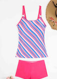 Tummy Coverage Circular Ring  Printed  Tankini Set