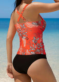 Fir Pearl Print  Tummy Control Tankini Set