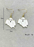 Alloy Detail Zombie Design White Earrings