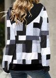 Zipper Print  Long Sleeve Sweatshirt