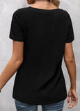 Black Pocket Short Sleeve T Shirt