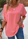 Smocked Half Sleeve T Shirt