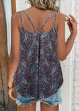 Asymmetry Tribal Print Camisole Top