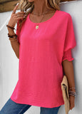 Smocked Half Sleeve T Shirt