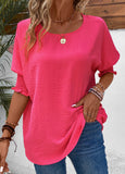 Smocked Half Sleeve T Shirt