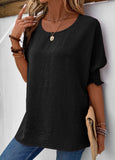 Smocked Half Sleeve T Shirt