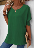 Smocked Half Sleeve T Shirt