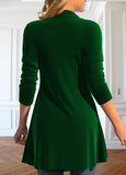 Green Sequin Long Sleeve Square Neck T Shirt