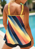 Circular Ring  Dazzle Colorful Tankini Set