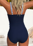 Criss Cross Ombre  One Piece Swimwear