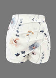 Effortlessly Chic & Elegant Floral High-Waist Shorts