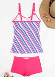 Tummy Coverage Circular Ring  Printed  Tankini Set