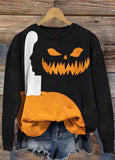 Halloween  Print Long SleeveSweatshirt