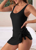 Black And Tummy One Piece  Swimsuits