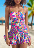 Tropical Tummy Control One Piece Swimsuit