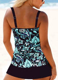 Circular Ring Mid Waisted  Tankini Set