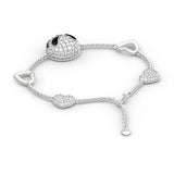 Skull Design Sterling Silver Bracelet