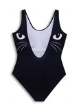 Cat  Print  One Piece Swimsuit