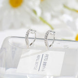 Silver Heart Earring Set