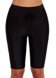 Drawstring Detail High Waist Swim Pants