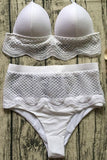 Lace High Waist Bikini Set