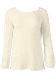 Long Sleeve Bow Detail Sweater