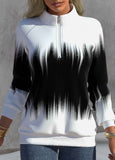 Zipper Ombre  Sweatshirt