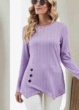 Round  Neck  Long Sleeve Sweatshirt