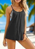 Solid Spaghetti Strap Swimdress