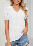 Lace Short Sleeve  T Shirt