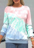 Ombre Tie Dye Print  Sweatshirt