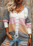 Bandage Contrast Stitched Sweater