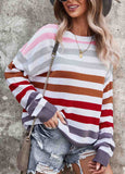 Elegant Striped Long Sleeve Sweater