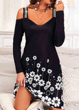 Floral Print Shift  Elegant Tunic Dresses