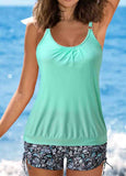 Solid Tankini Set