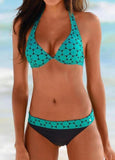 Dot Push Up Strap Sexy Bikinis Swimsuits - soofoom.com