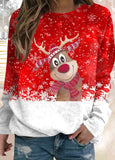 Christmas Print  Sweatshirt