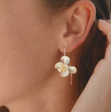 Casual Floral No Stone Dangle Earrings