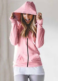 Hooded Drawstring  Solid Hoodies