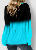 Ombre Lace Up  Sweatshirt