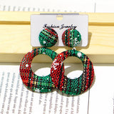 Lovely Christmas Plaid  Earrings