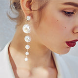 White Pearl Earring Set for Lady - soofoom.com