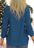 Snowflake Print Sweatshirt