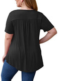 Crinkle Chest Short Sleeve T Shirt - soofoom.com