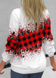 Snowflake Print Sweatshirt